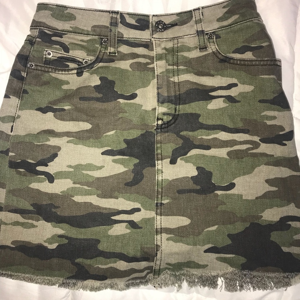 LF Denim Camo Skirt